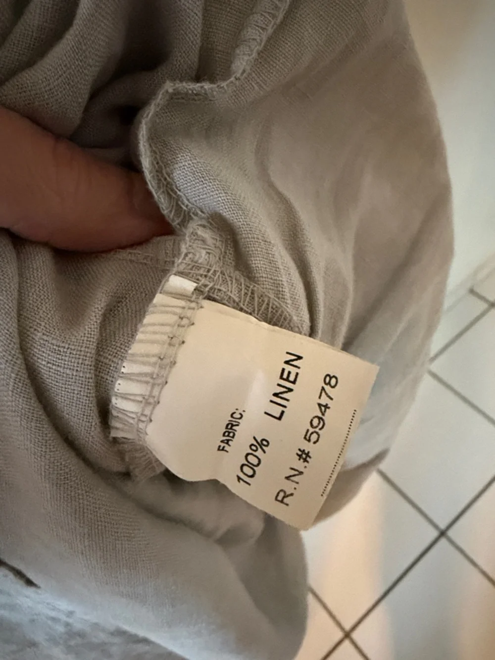 100% Made In Italy Linen Dress - Picture 7 of 7